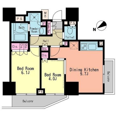 パークアクシス浅草橋二丁目の物件間取画像
